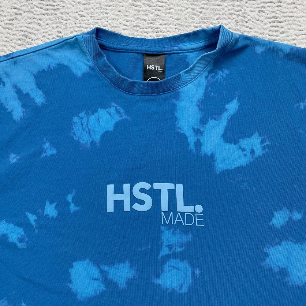 HSTL Made T-Shirt Mens Small Blue Cotton Short Sleeve Crew Neck